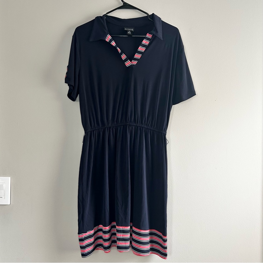 Enfocus Studio Dress with collared V-neckline